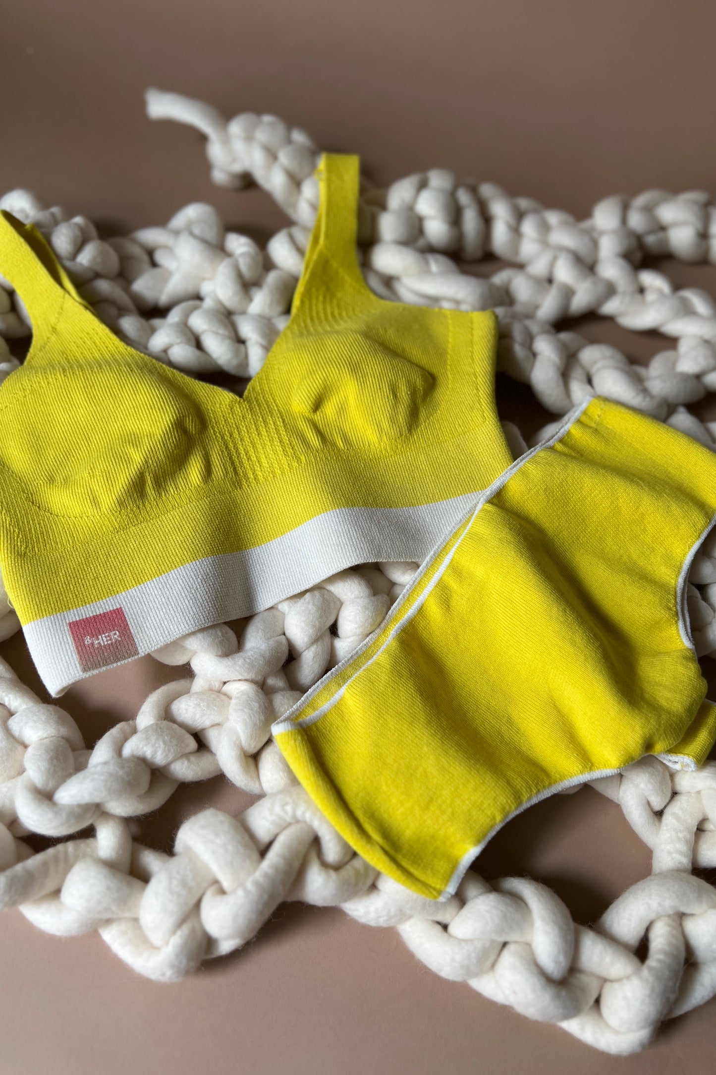 Electric Bra & High Waist Panty Set