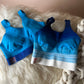 &HER gratitude ombre crew neck bra with LED color black bralette.