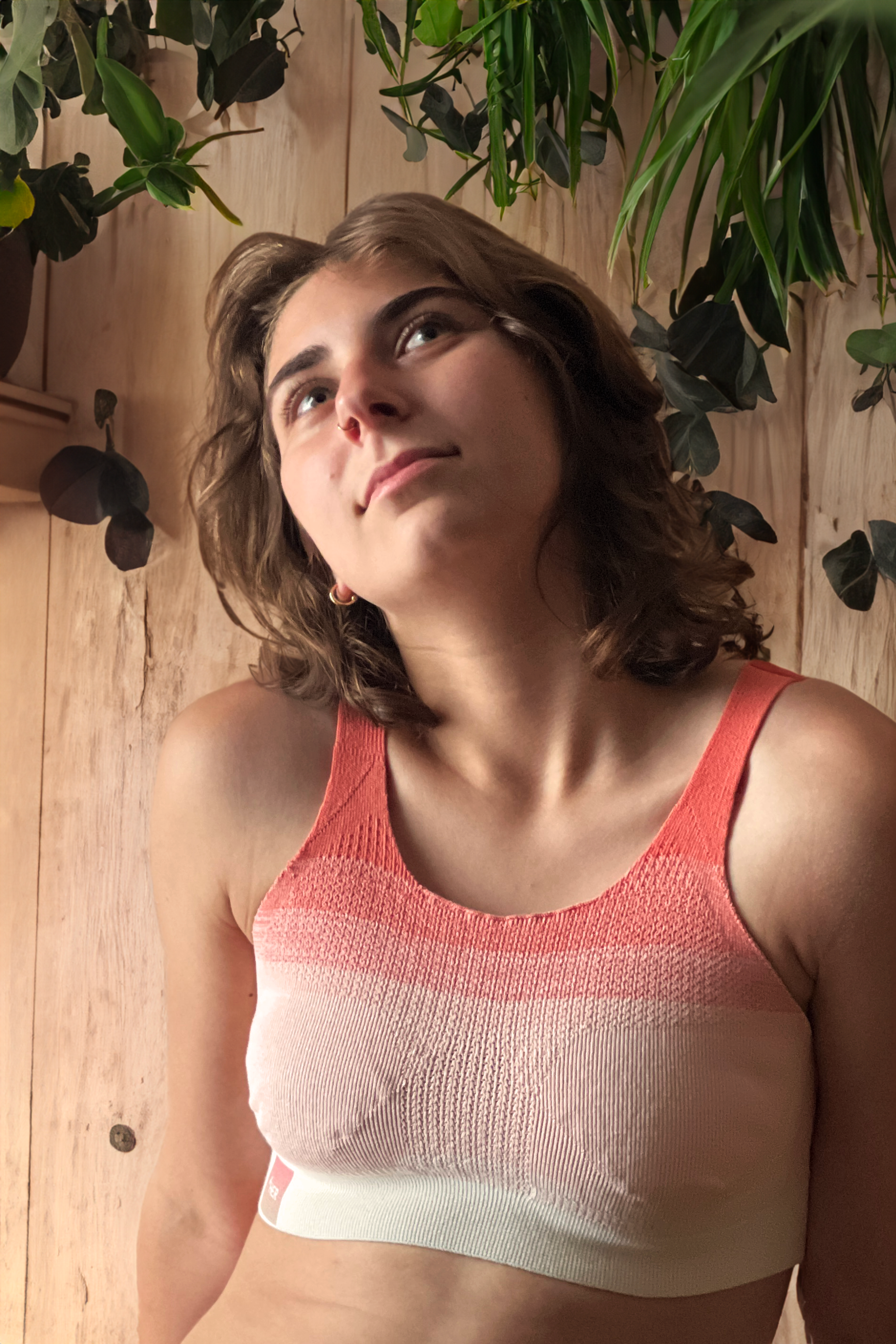 &HER empathy pink bra crew neck