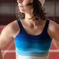 &HER gratitude ombre crew neck bra. yoga crop bra