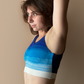 &HER gratitude ombre crew neck bra. yoga crop bra