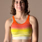 &HER compassion ombre bra in crew neck crop. yoga bra