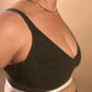 Forest Heather Cashmere Crop