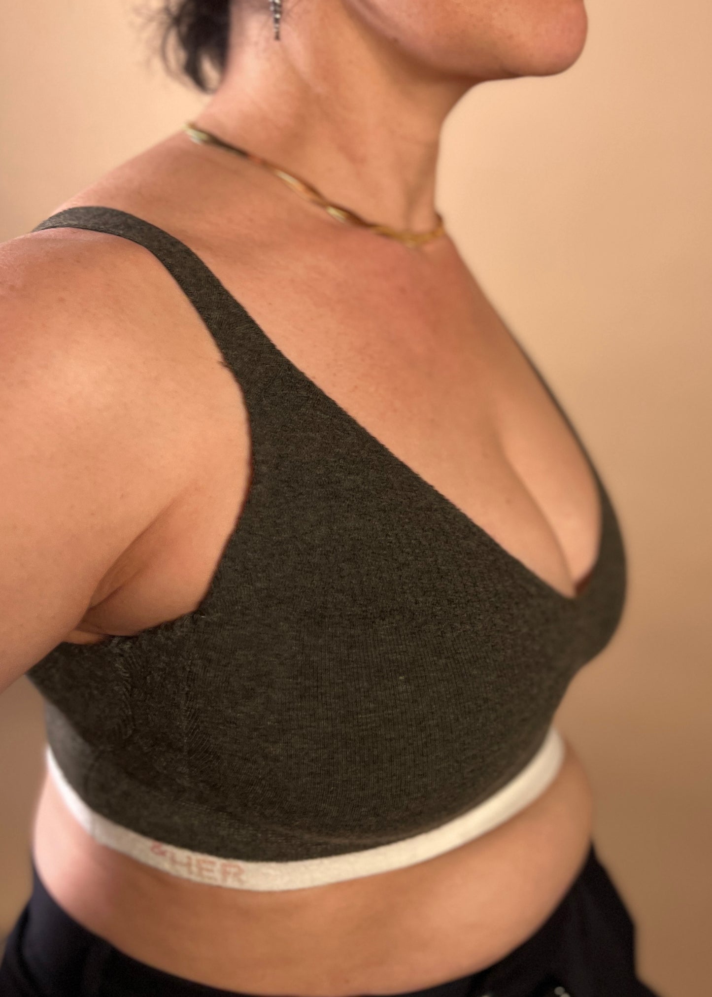 Forest Heather Cashmere Crop