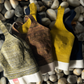 &HER hemp bra collection in mineral jaspe, citrine, sulfur gold, and royal blue