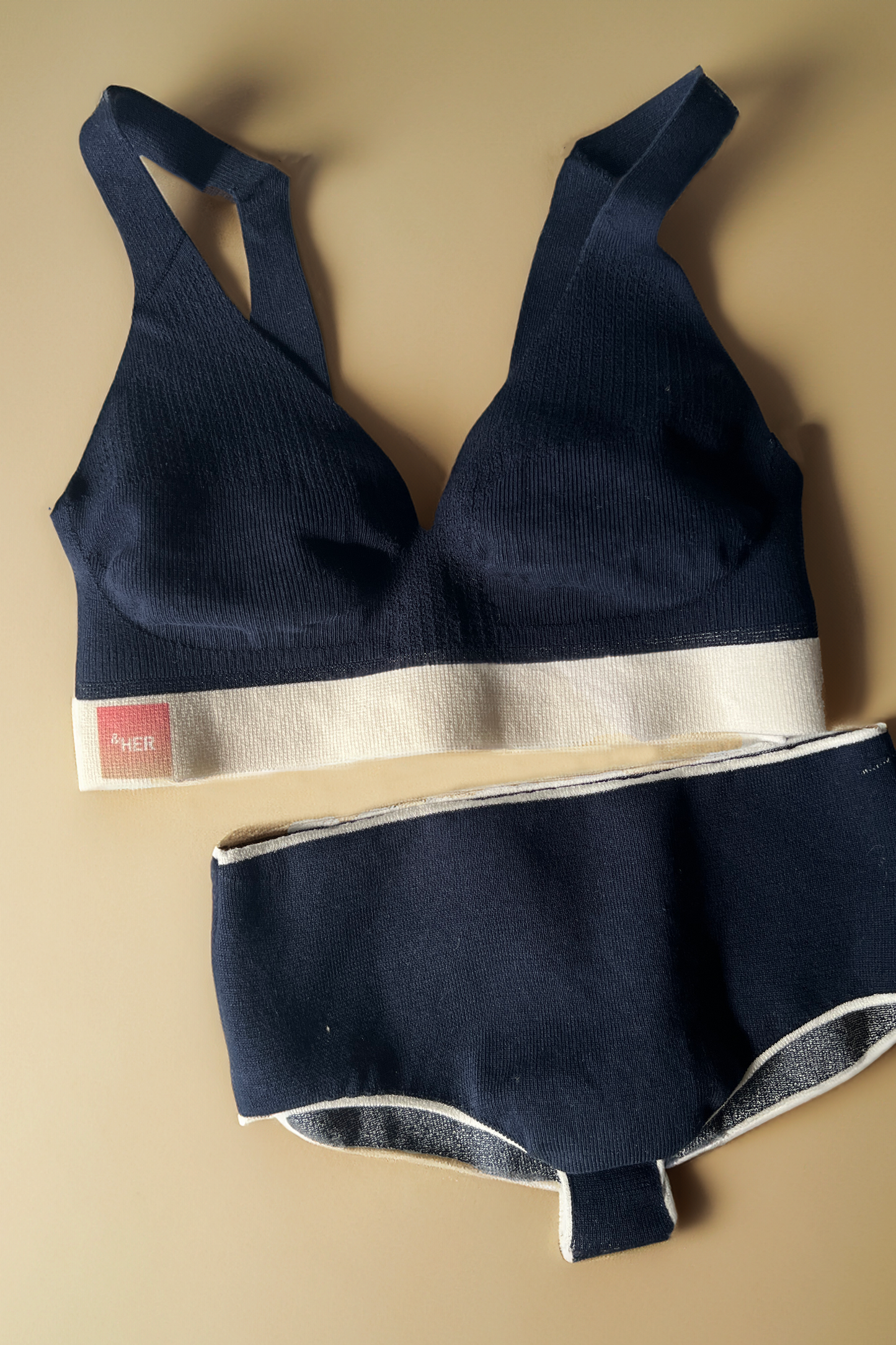 Royal Blue & High Waist Panty Set