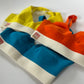 &HER neon collection in electric yellow, safety orange, and LED blue