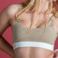 &HER latte bralette in crew neck